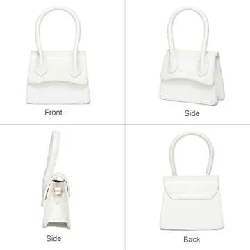 Trendy CATMICOO Mini Purse for Women - Chic Croc Design