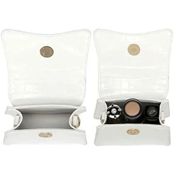 Trendy CATMICOO Mini Purse for Women - Chic Croc Design