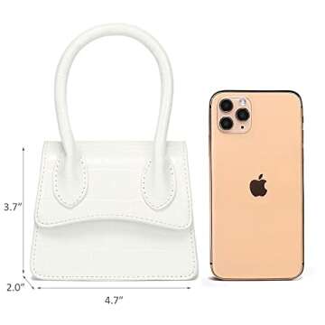 Trendy CATMICOO Mini Purse for Women - Chic Croc Design