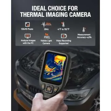 Teslong Thermal Camera,Super Resolution 240 x180 Thermal Imaging Camera with Dual-Light Fusion 3.2" ...