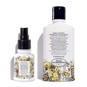 Poo-Pourri Original Citrus 9-Ounce Refill & 1.4-Ounce Spray