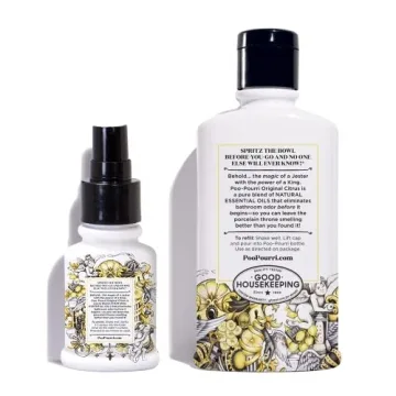 Poo-Pourri Original Citrus 9-Ounce Refill & 1.4-Ounce Spray