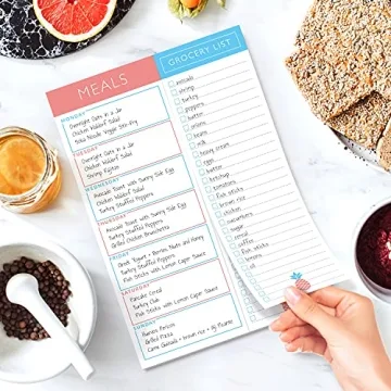 Sweetzer & Orange Meal Planner Magnetic Pad for Easy Meal Prep