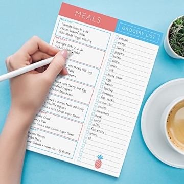 Sweetzer & Orange Meal Planner Magnetic Pad for Easy Meal Prep