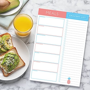 Sweetzer & Orange Meal Planner Magnetic Pad for Easy Meal Prep