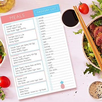 Sweetzer & Orange Meal Planner Magnetic Pad for Easy Meal Prep
