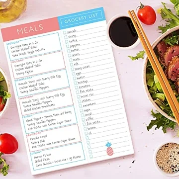 Sweetzer & Orange Meal Planner Magnetic Pad for Easy Meal Prep