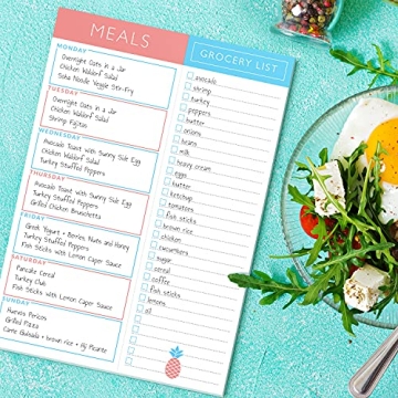 Sweetzer & Orange Meal Planner Magnetic Pad for Easy Meal Prep