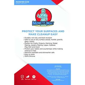 MonsterMat Extra Large Silicone Table Protector for Crafts