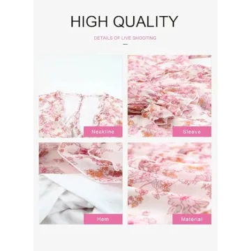 Dokotoo Women's Summer Deep V Neck A Line Mini Dress