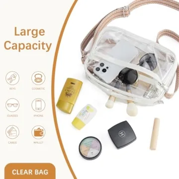 Stylish BOSTANTEN Clear Purses for Women - Stadium Approved