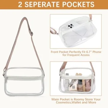 Stylish BOSTANTEN Clear Purses for Women - Stadium Approved