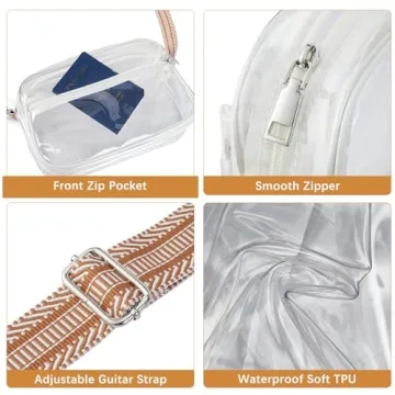Stylish BOSTANTEN Clear Purses for Women - Stadium Approved