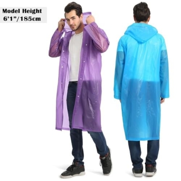 Portable EVA Raincoats for Adults Waterproof Lightweight