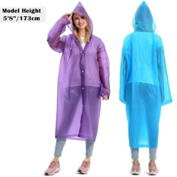 Portable EVA Raincoats for Adults Waterproof Lightweight