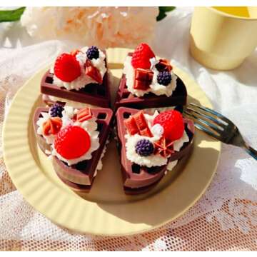 Waffle Cake Shaped Decorative Chocolate Scented Candle Romantic Home Fragrance Candles Birthday