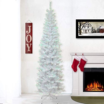 6ft White Tinsel Artificial Christmas Tree - National Tree Company