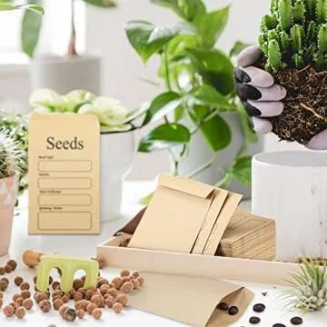 100 Self-Sealing Seed Envelopes for Easy Garden Organization