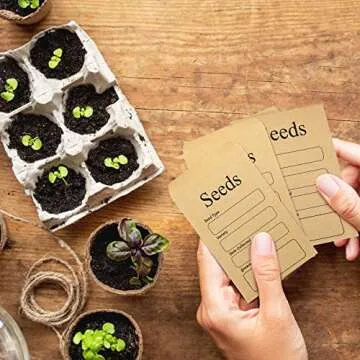 100 Self-Sealing Seed Envelopes for Easy Garden Organization