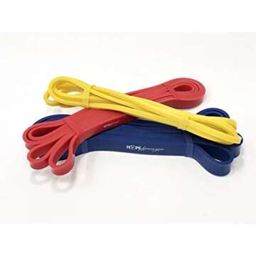 Hope Fitness Gear Large Loop Resistance Bands - Pull Up Assist Bands (Yellow, 72)