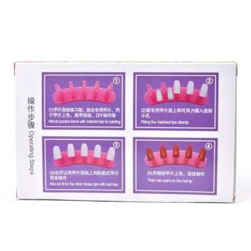 KADS 3pcs/set High Qulity PlasticTip Stand for Practice Use Practice Training Nail Art False Tips Display Training Tool