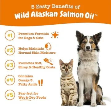 Wild Alaskan Salmon Oil - Omega 3 for Pets Health