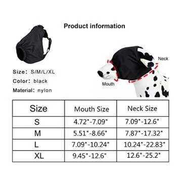 DELIFUR Adjustable Dog Blindfold for Grooming & Travel