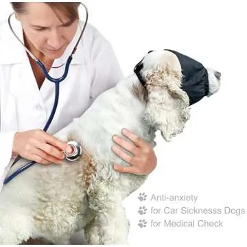 DELIFUR Adjustable Dog Blindfold for Grooming & Travel