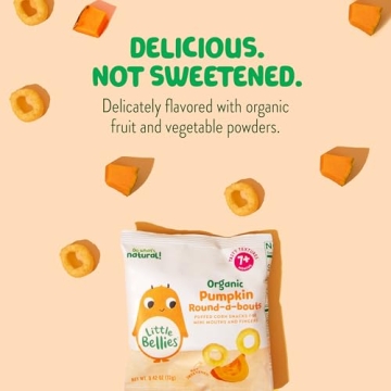 Little Bellies Organic Pumpkin Baby Snacks for Toddlers