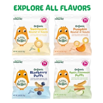 Little Bellies Organic Pumpkin Baby Snacks for Toddlers