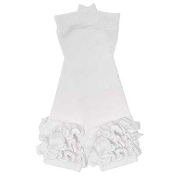 Bowbear 5 Pair Cheerful Ruffles Baby Leg Warmers, Pink, Purple, Black, White, Gray