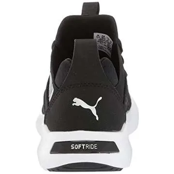 PUMA Womens Softride Enzo Cross Trainer, NXT PUMA Womens Black-Metallic Silver, 9