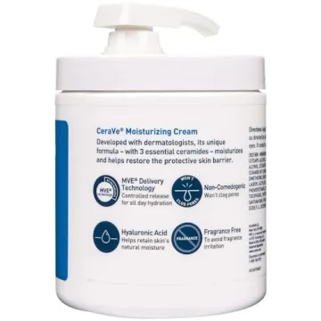 CeraVe Moisturizing Cream With Pump for Normal To Dry Skin, 19 Ounce