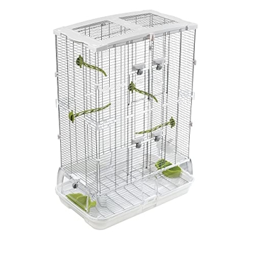 Vision M02 Wire Bird Cage for Parakeets, Finches, and Canaries - Sleek and Spacious Home