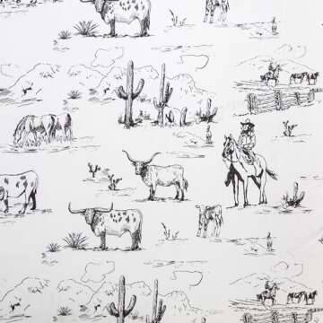 Paseo Road King Western Bed Sheet Set for Rustic Charm