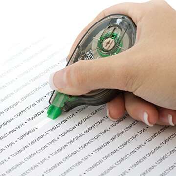 Tombow 68620 Correction Tape,Single Line,Nonrefillable,1/6-Inch x394-Inch ,WE