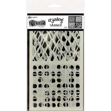 Dyan Reaveley's Dylusions Dyalog Stencils - Border It, Doodle It and Stencil It - 3 Items