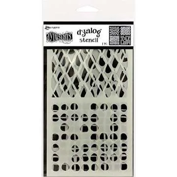 Dyan Reaveley's Dylusions Dyalog Stencils - Border It, Doodle It and Stencil It - 3 Items