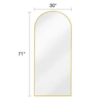 Stylish ITSRG Full Length Mirror with Stand 30"x71"
