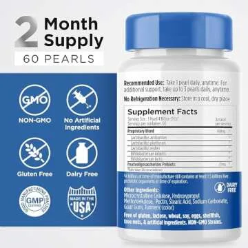 Earth's Pearl Probiotics for Men Women Kids 60-Day Supply