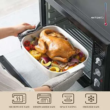 Durable MALACASA Casserole Dishes for Elegant Baking