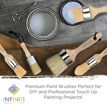 Professional Chalk and Wax Paint Brush Set for DIY Projects