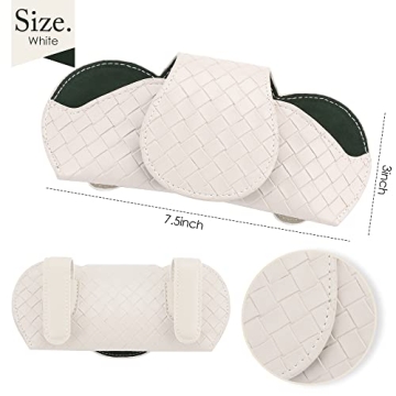 KINIVA Stylish Sunglasses Holder for Car Visor in Leather