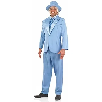 Fun Shack Blue Tuxedo Costume for Men | Nostalgic Halloween Outfit | Sizes M-XL