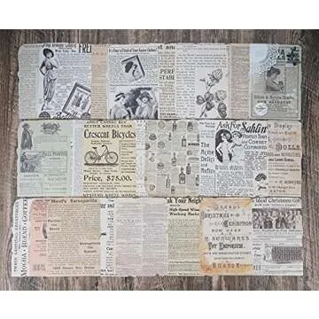 Vintage Scrapbook Paper Set for Journals and Decor
