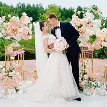 Geosar 3D Butterfly Decorations for Parties and Nurseries