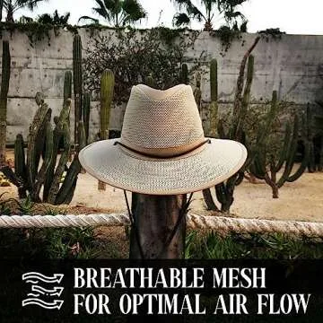 Henschel Aussie Mesh Breezer Hat - Packable Sun Protection for Outdoors