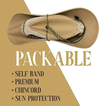 Henschel Aussie Mesh Breezer Hat - Packable Sun Protection for Outdoors