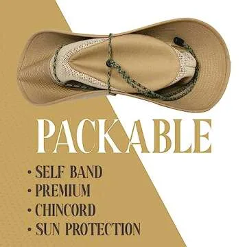 Henschel Aussie Mesh Breezer Hat - Packable Sun Protection for Outdoors