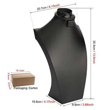 SYYSY Elegant Jewelry Display Bust Stand for Necklaces